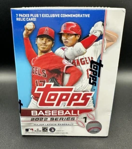 2022 Topps Series 1 MLB Baseball FACTORY SEALED BLASTER BOX (7 Packs + 1 Relic) - Picture 1 of 1
