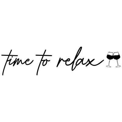 Tiempo para Relajarse Palabras de Metal Cita Arte Pegatina Negra Decoración de Pared Colgante Palabra Hogar Foto 1 de 4