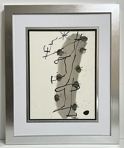 1967 Joan Miro Original Lithograph DLM Limited Ed Framed COA - Picture 1 of 2