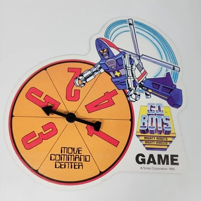 VTG GoBots Board Game Replacement Parts Pieces SPINNER Golden Tonka 1985 - Image 1 of 2