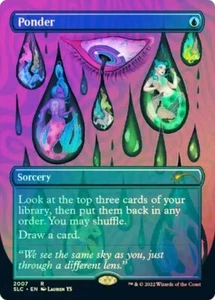 Ponder FOIL BORDERLESS - 2007 - Secret Lair 30 aniversario cuenta regresiva Magic The Gathering - Imagen 1 de 1