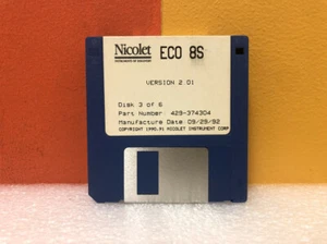 Nicolet ECO 8S 429-374304 Calib V2.01 Floppy Disk Software - Picture 1 of 1