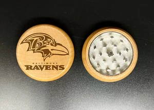 Ravens NFL double side engraving wood kitchen herb grinder Christmas Custom gift - Picture 1 of 4