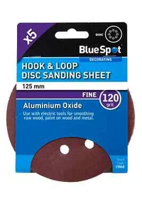 Disco abrasivo Blue Spot 19868 125 mm 120 grana 5 pezzi - Foto 1 di 2
