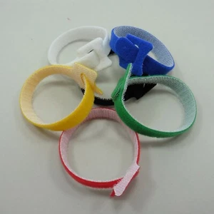 Nylon Reusable Cable Organizer Ties 15/20cm Adjustable Strap Hook Loop Cord Tidy - Picture 1 of 7