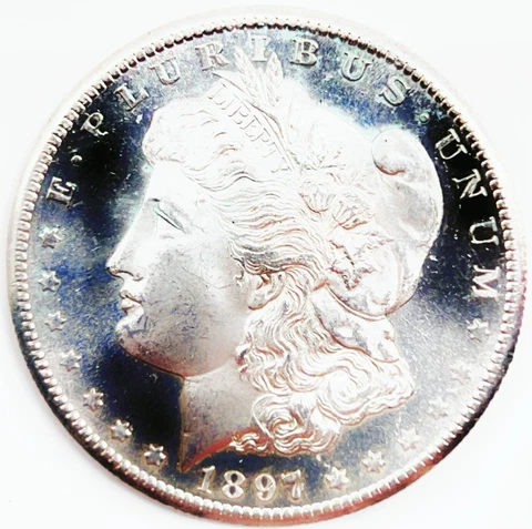 1897-S Gem BU PL Morgan Silver Dollar RD 92 Cover