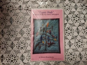 Designs for Machine Applique EXOTIC BIRDS Debora Konchinsky 1992 - Picture 1 of 4