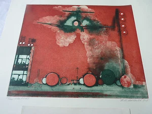 Helmut Stephan Diedrich "" Black Tail "" signiert 74 / 100 orig 1973 - Picture 1 of 1