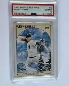 2023 Topps x Bob Ross The Joy of Baseball Derek Jeter #13 PSA 10 - Picture 1 of 1
