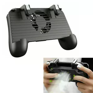 For PUBG Gamepad Controller Handle Grip Phone Holder Black Cooling Fan Cooler - Picture 1 of 12