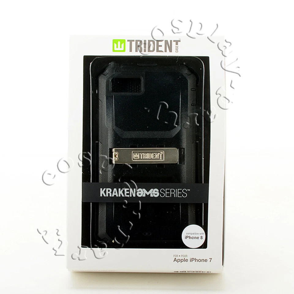 Capa Rígida Trident Kraken AMS Para iPhone 7 e iPhone 8 e iPhone SE 2020 - Preta - Imagem 1 de 4