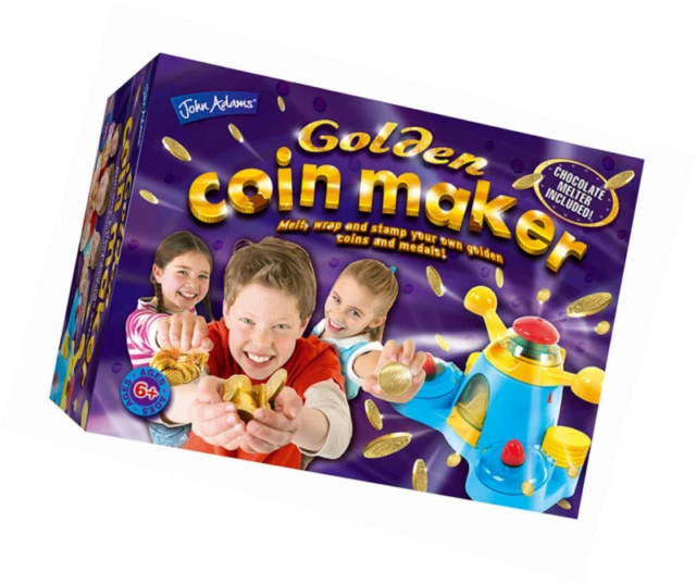 John Adams 3245 Golden Coin Maker Melt, Wrap & Stamp Your Own Gold Coins & Medals Set - Multicolor