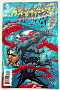 Libro de historietas Aquaman 23.1 Black Manta #1 cubierta lenticular 3D DC nuevo 52 - Imagen 1 de 5