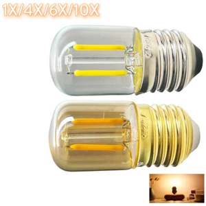 Mini E27 T28 Light Bulb Filament 1W 220V Led Edison Globe Bulbs Home Transparent - Picture 1 of 10