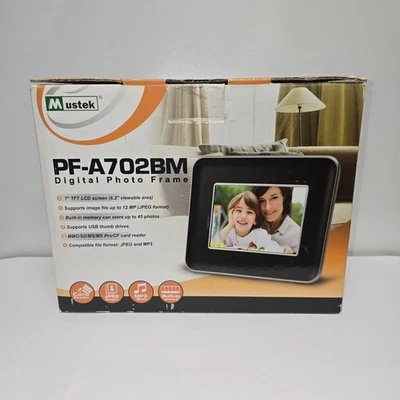 Mustek PF-A732BM Digital Photo Frame 7-Inch TFT - Image 1 of 4