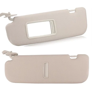 2PCS Beige Sunvisor Sunshade Sun Visor W/Mirror For Hyundai Elantra 11-15 2014 Foto 1 de 4