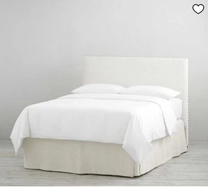 Pottery Barn Belgian Flax Linen Bed Skirt King Size 80x78 - Picture 1 of 8