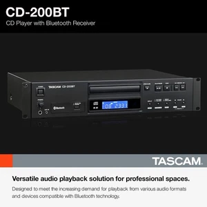 Tascam CD-200BT CD Player/ Bluetooth Receiver CD200BT - Tascam CD 200 Blue Tooth - Picture 1 of 4