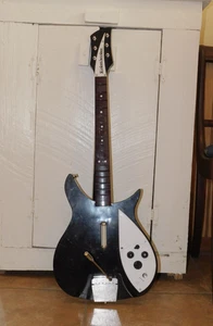 Beatles Rock Band Xbox 360 Rickenbacker Guitar Wireless NOT TESTED - EF - Picture 1 of 8