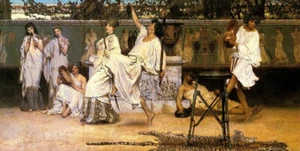perfect oil painting handpainted on canvas "Music and dance"@NO16896 - Picture 1 of 1