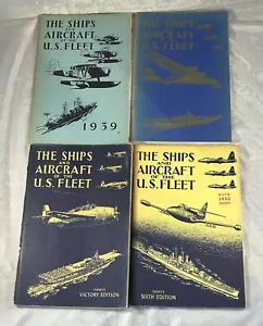 4 DIFFERENT "THE SHIPS AND AIRCRAFT OF THE U.S. FLEET" FAHEY (NAVAL INSTITUTE) - Picture 1 of 3