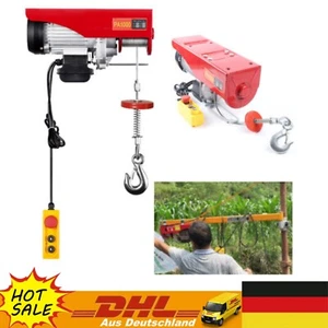 Elektrische Seilwinde Seilhebezug Hebezug Notausschalter 1000kg Elektrowinde - Bild 1 von 10