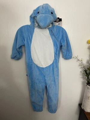 Disfraz de Tiburón 2T 3T Terciopelo Suave Azul Nuevo con Etiquetas Hide & Eek  Foto 1 de 4