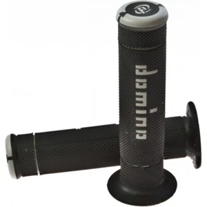 Domino Grip Rubber Black/Grey Trial with Lock Wire - Picture 1 of 1