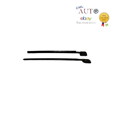 Toyota RAV4 RAV-4 2001-2005 riel de techo trasero de fábrica y extremo sin tapas negro OEM Foto 1 de 4