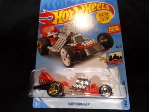 HW HOT WHEELS 2019 HW RIDE ONS #4/5 DIAPER DRAGGER RED HOTWHEELS VHTF - Picture 1 of 1
