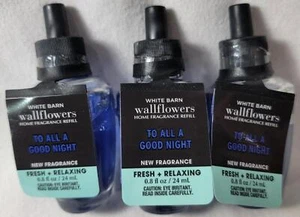 Recambios para flores de pared White Barn de Bath & Body Works: TODAS LAS BUENAS NOCHES Lote de 3 - Imagen 1 de 3