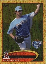 2012 Topps Update Gold Sparkle Angels Baseball Card #US50 C.J. Wilson