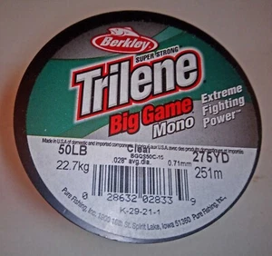 Berkley Trilene Big Game Mono 50# X 1/4# Transparente - Imagen 1 de 1