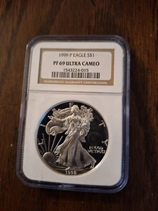1999 P EAGLE NGC PF 69 ULTRA CAMEO - Picture 1 of 2