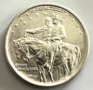 Nice 1925 Stone Mountain Commemorative Silver Half Dollar Free US Shipping - Picture 1 of 2