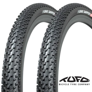2x 700 x 40c Gravel Bike Tyres Tubeless Tufo All-terrain 40mm EU Made TLR Knobby - Picture 1 of 7