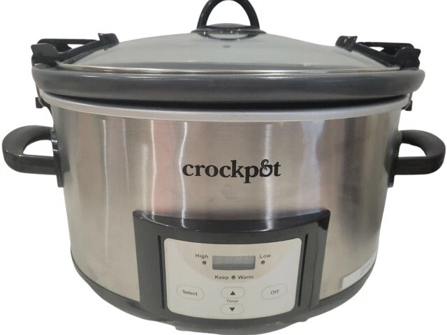 Crock-Pot 7Quart Programmable Cook & Carry Extra Large Slow Cooker Digital Timer