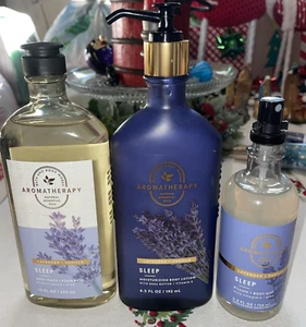 Bath & Body Works Aromatherapy Sleep Lavender Vanilla Foam Bath, Lotion & Mist - Picture 1 of 3