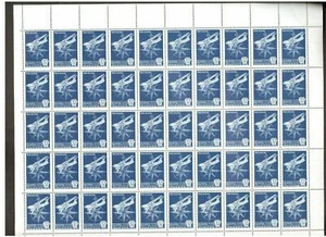 STAMPS RUSSIA FULL SHEET 1978 Jet Plane & Compass Rose Scott # C121 Airmail MNH - Picture 1 of 1