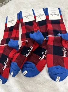 NWT Happy Socks 4-Pair, US Sock Size 9-11 - Men/Women - Picture 1 of 3
