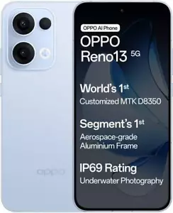OPPO Reno 13 5G Blue 512GB 12GB RAM) Dimensity 8350 50MP Global Version. - Picture 1 of 14