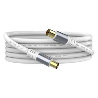 TV Aerial Coaxial Extension Antenna AV Lead | Male to Female | 1.8m - Image 1 of 3