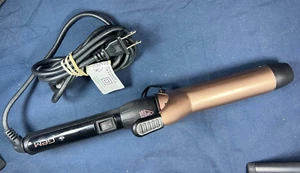 GEM Curl Designer 1-1/4" Ceramic Hair Styling Iron Wand HT21332 Gold - Picture 1 of 3