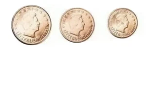 Luxembourg 🇱🇺 3x Coins 1/2/5 Euro Cents 2003 UNC from Roll Grand Duque Henri - Picture 1 of 3