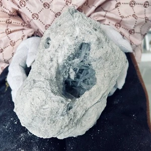 16.06LB Natural Blue Crystal Cave Needle shaped Crystals 7.3kg - Imagen 1 de 15