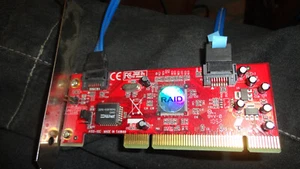 PCI To 2 Port SATA RAID Controller Card Sil3112 chipset SATA PCI Controller Card - Picture 1 of 1