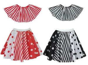 Ladies Halloween Horror Sinister Scary Circus Clown Skirt & Collar Fancy Dress - Picture 1 of 15