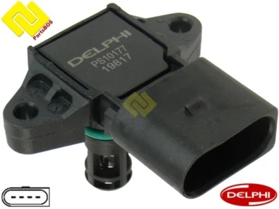 DELPHI PS10177 INTAKE MANIFOLD PRESSURE SENSOR MAP A2C53257696 ,VAG ,03D906051A  - Image 1 of 4