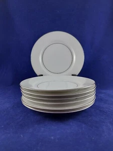 MIKASA FINE CHINA BRIDAL VEIL 82059 NARUMI 7 BREAD & BUTTER PLATES 6 1/2" ROUND. - Picture 1 of 8