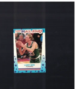 Tarjeta pegatina de baloncesto Larry Bird Boston Celtics 1989-90 Fleer #10 - Imagen 1 de 2